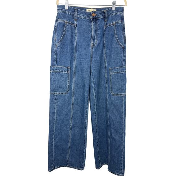 Madewell Baggy Straight Cargo Jeans Women’s 28 High Rise Utility 90s Y2K - Picture 3 of 13
